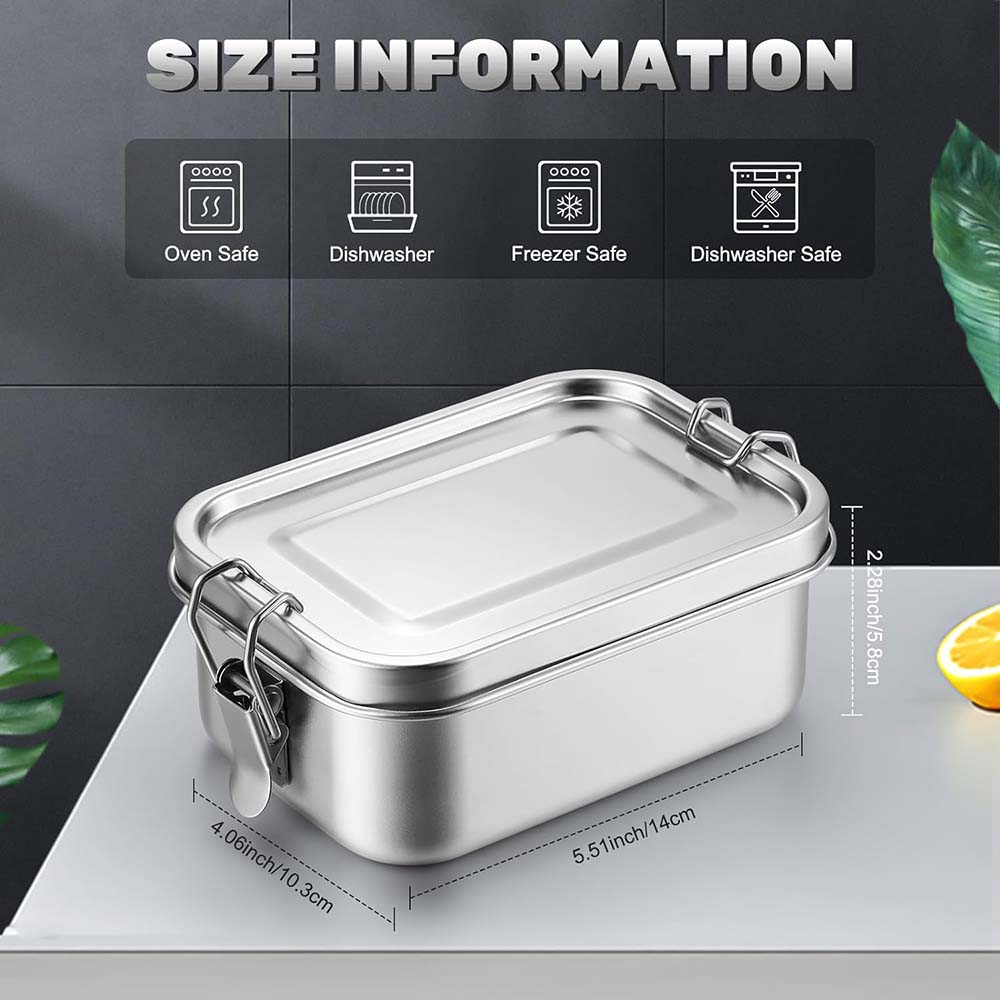 4 pçs de aço inoxidável bento  - Food Storage Meals avaliação e preço