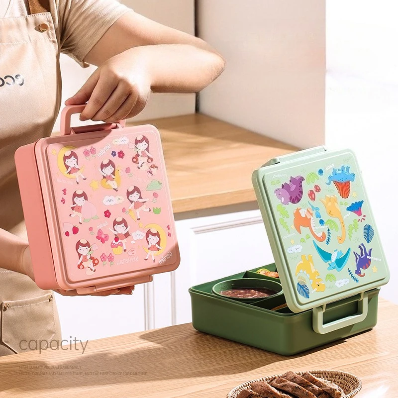 Lancheira dos desenhos animado - Food Storage Oven Safe avaliação e preço