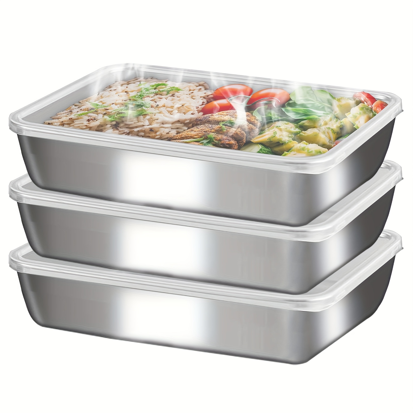 Conjunto de 3 Recipientes de A - Food Storage Meals avaliação e preço