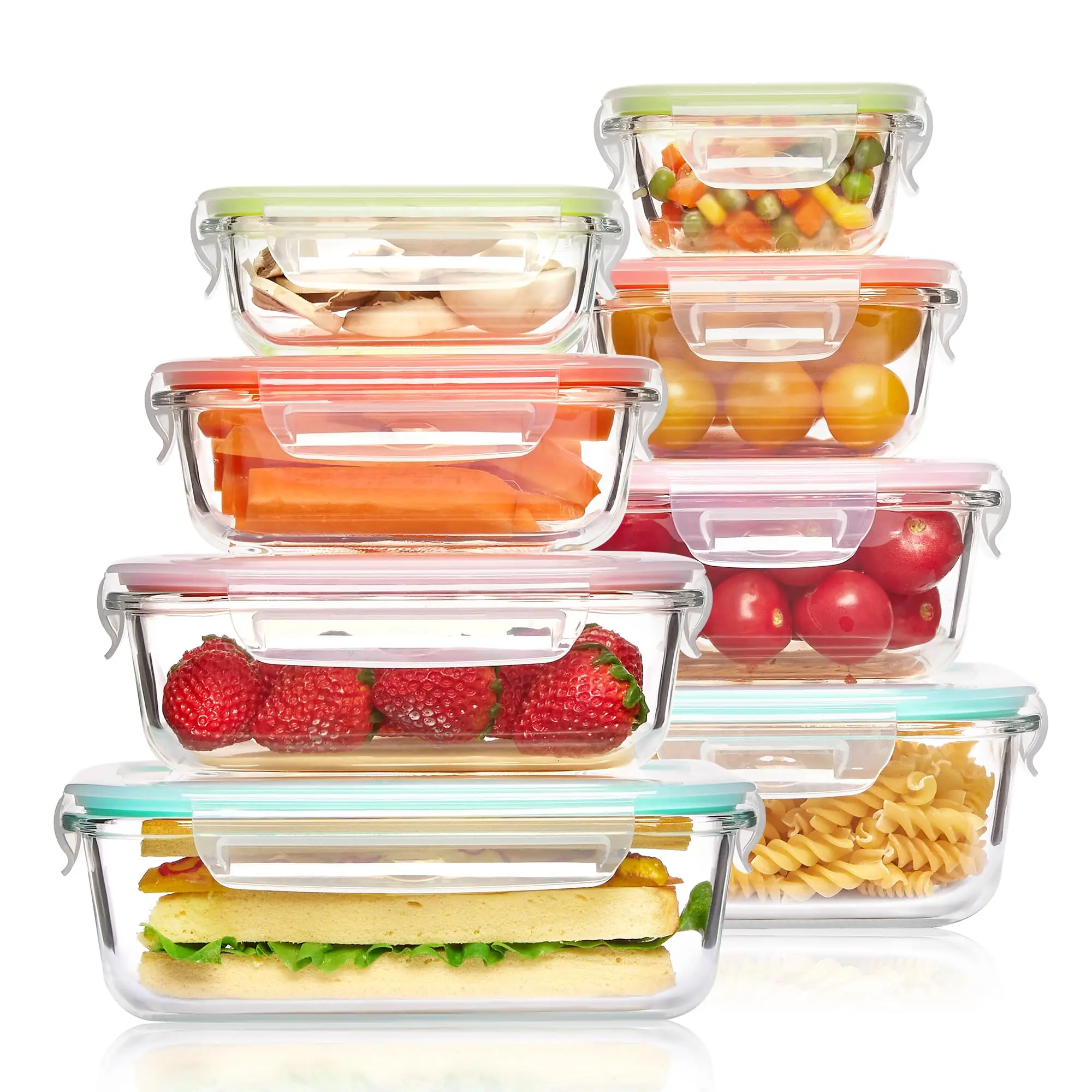 Lancheira de vidro, recipiente - Food Storage Oven Safe avaliação e preço